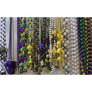 Mardi Gras Beads, or Throw Beads are sold in bulk at lowest wholesale prices