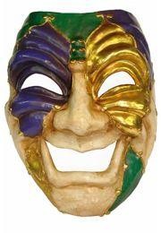 Decorate your walls with Giant Mardi Gras Masks. Decorations include Big Mask, Jester Venetian Mask, Joker Big Mask, Comedy and Tragedy Big Mask. 