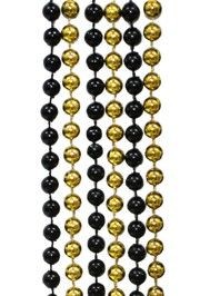 Black and Gold Beads work great for parties, Mardi Gras, and Saints games. There are Black beads, Gold Beads, Black and Gold Necklaces, and more.