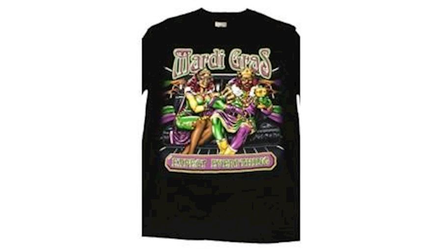 X-Large Mardi Gras Expect Every Thing Black Long S