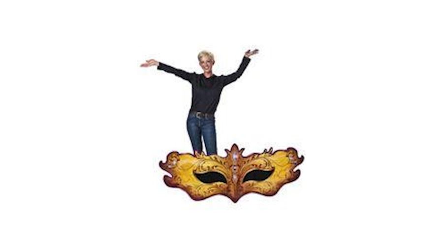 Masquerade Mask Stand-Up{cutout, cardboard}