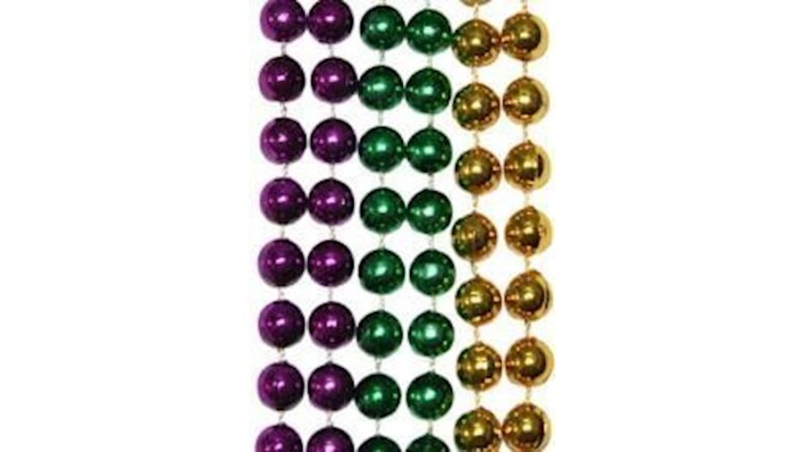 12mm 33in Round Purple, Green, Gold Beads{33in, 33