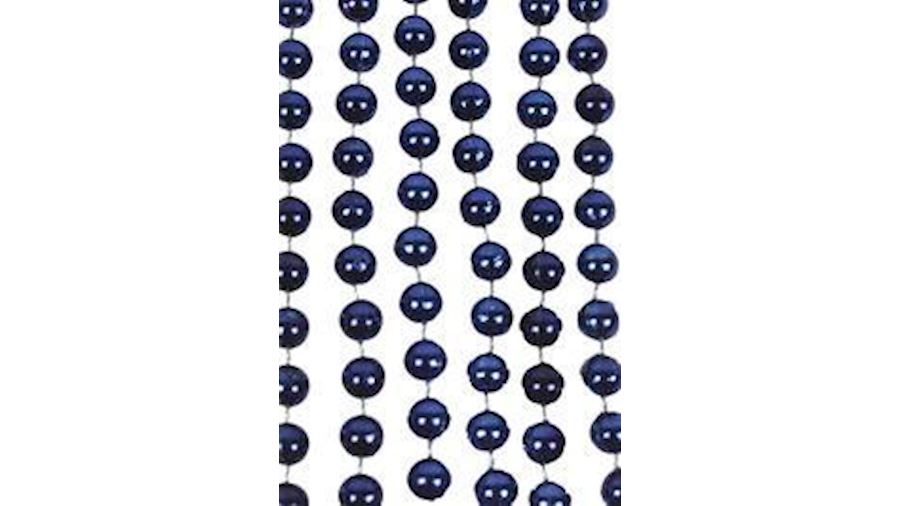 10mm 42in Metallic Navy Blue Beads{42in, 42 inch, 