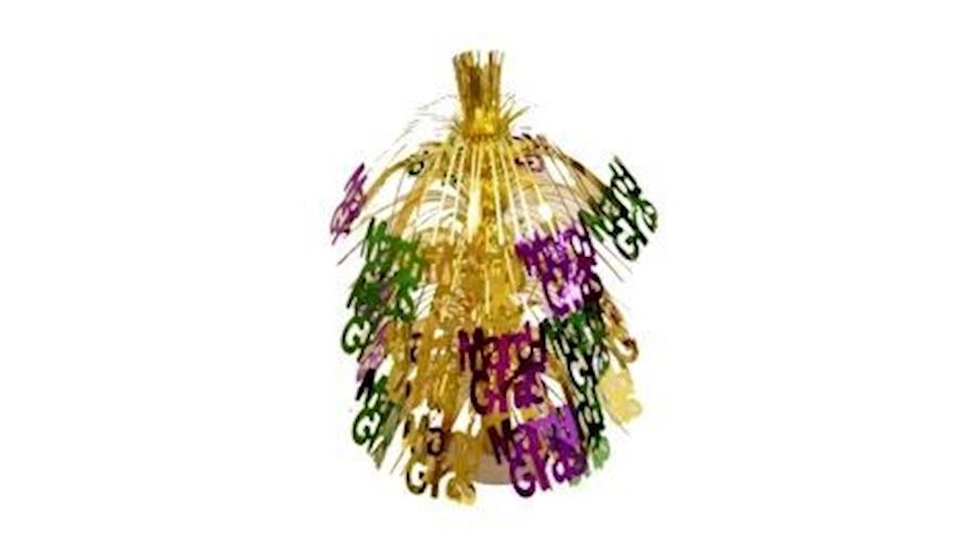 18in Purple/ Green/ Gold Mardi Gras Centerpiece-EA