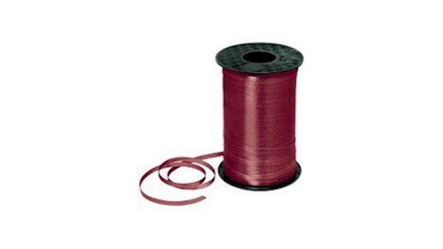 500yd 3/16in Wide Balloons Burgundy Curling Ribbon