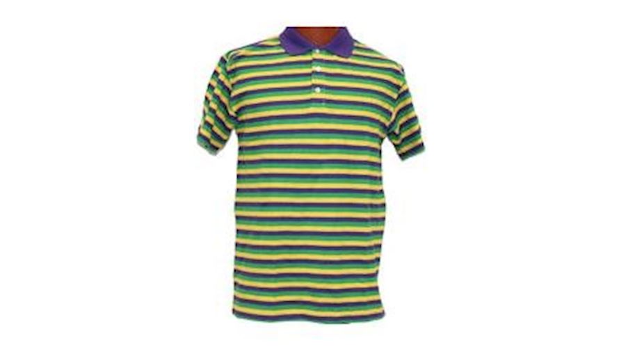 Mardi Gras Style T-Shirt W/Short Sleeve/ Collar Me