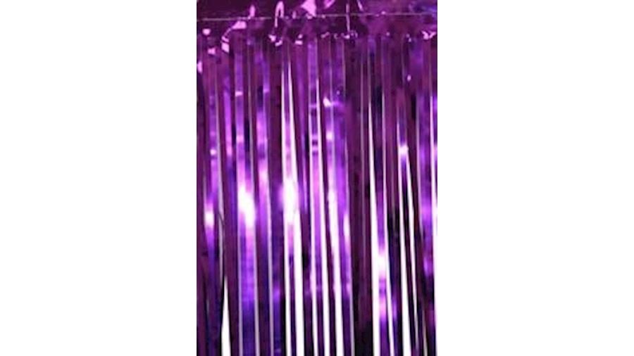 10ft x 15in Metallic Purple Fringe-CS