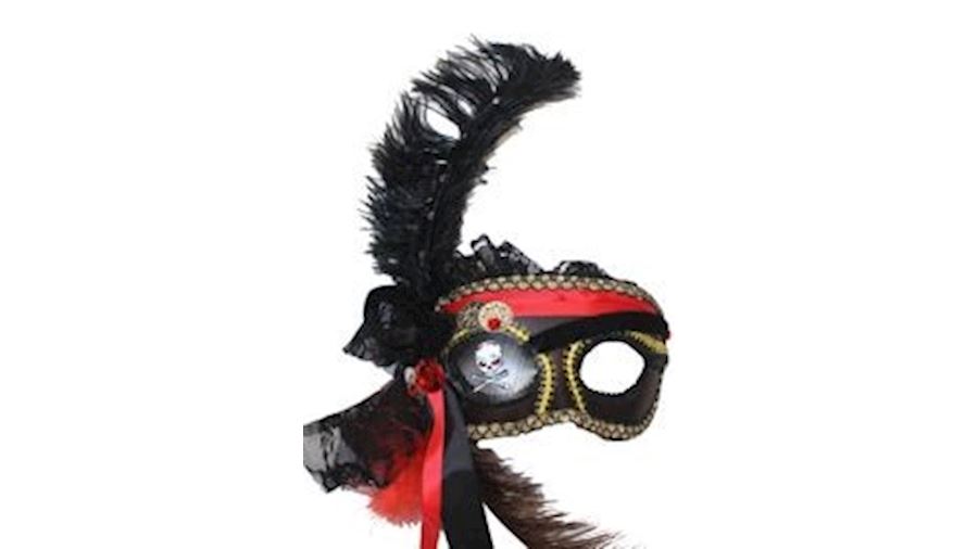 Venetian Masquerade Mask With Pirate Eye Patch Des