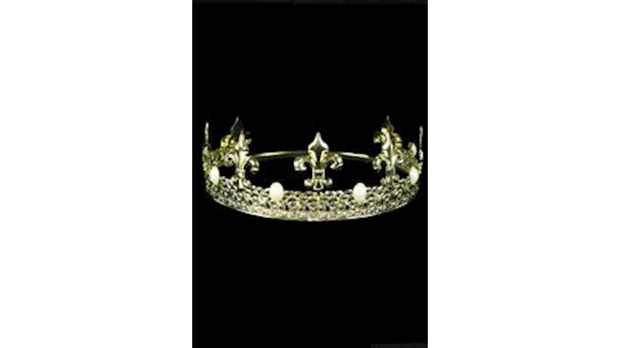 3in Gold Rhinestone Crown