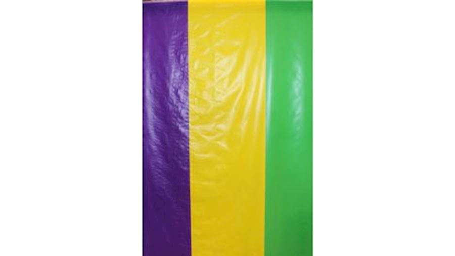 40in x 100ft Mardi Gras Plastic Table Cover Roll {