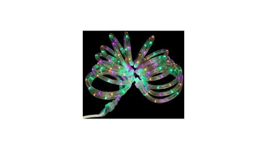 18ft LED Mardi Gras Rope Lights-EA