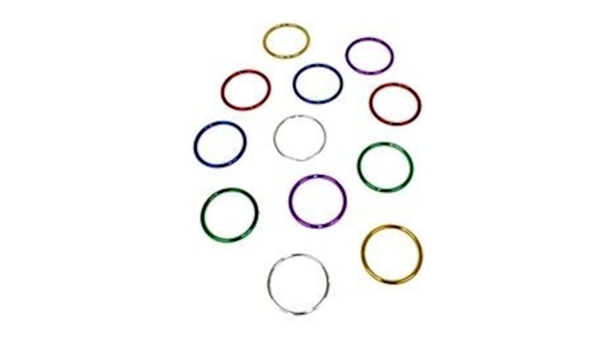 5mm Metallic Assorted Plastic Bangle Bracelets