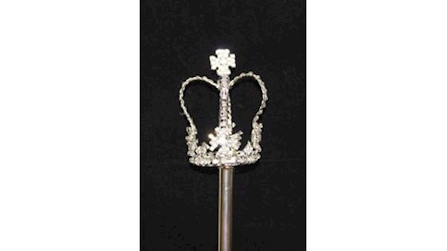 19in Rhinestone Crown Scepter