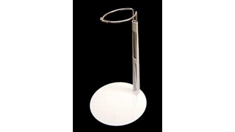 7in White Metal Doll Stand