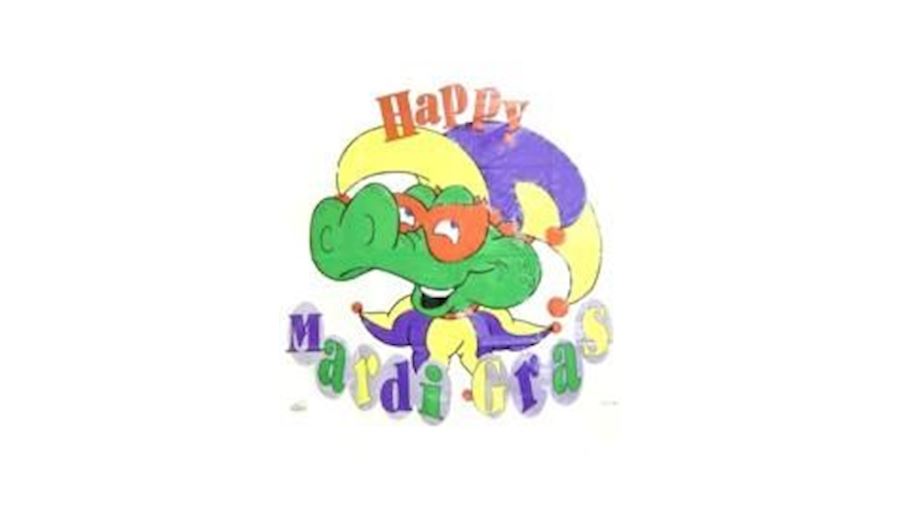 30in x 36in Happy Mardi Gras Lawn Bag/ Throws Catc