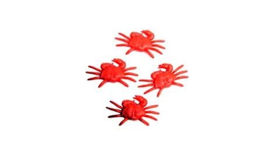 Puffy Red Plastic Crab