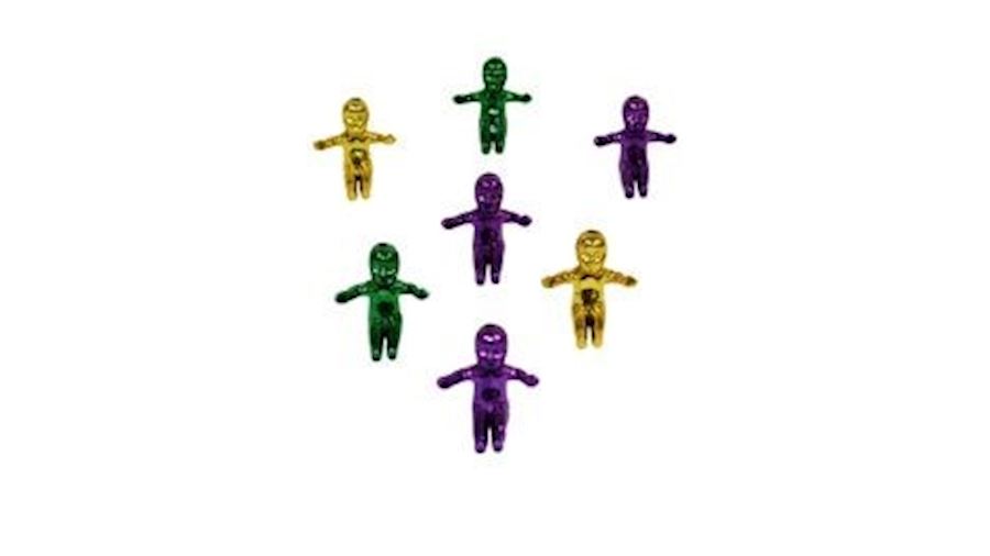 1.5in Purple/ Green/ Gold/ Jumbo King Cake Baby{ba