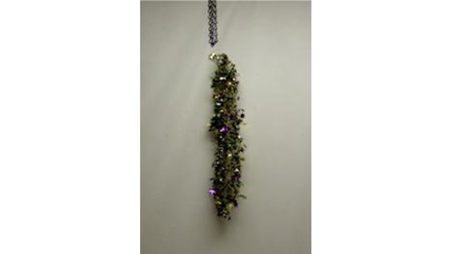 22ft Metallic Purple/ Green/ Gold Curley Wire Star