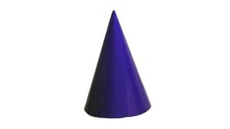 8in x 5in dia. Purple Party Hats