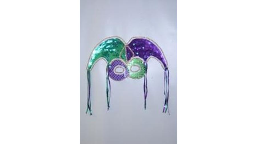 Sequin Jester Mask w/ PGG