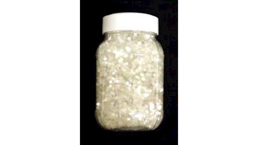 8oz Irridescent White Chunky Glitter