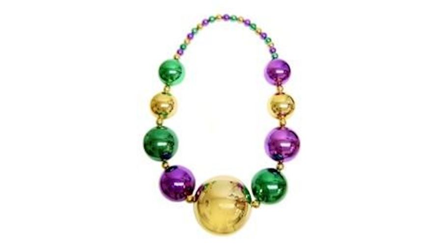 54in Mardi Gras Big Ball Necklace