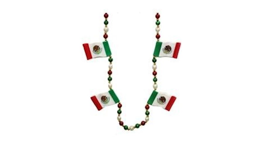 Mexican Flag Necklace-EA