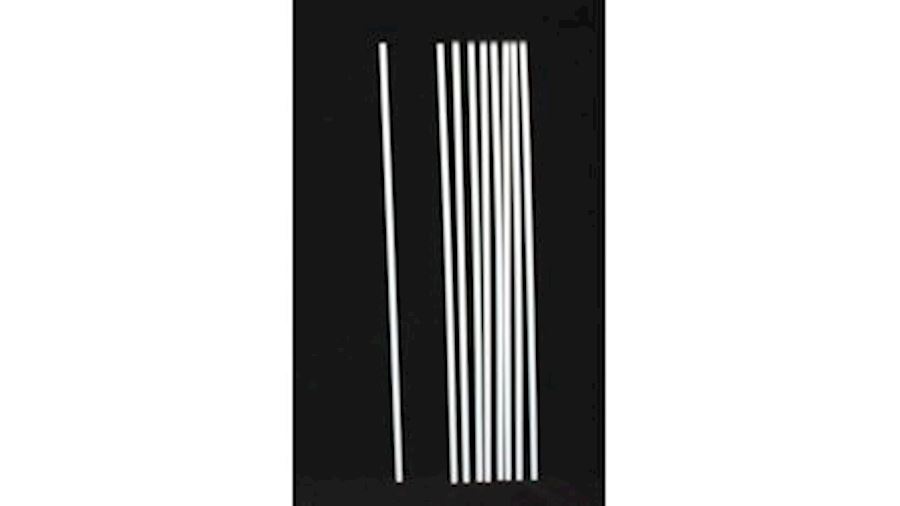 16in Long Thin White Plastic Sticks For Masks and 