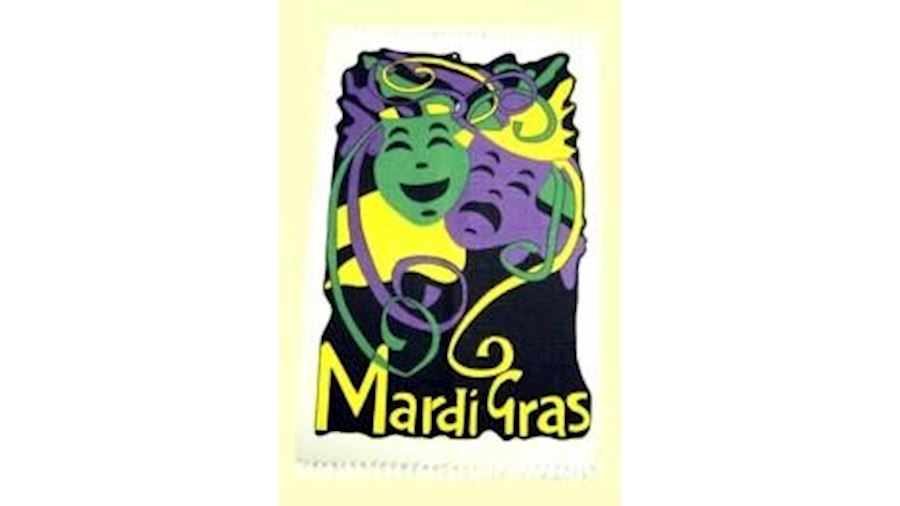 24in x 36.5in Mardi Gras Rug Vertical