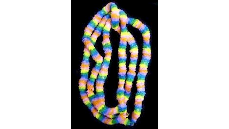 36in Rainbow Transparent Poly Lei