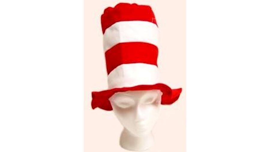 Red/ White Stove Top Hat