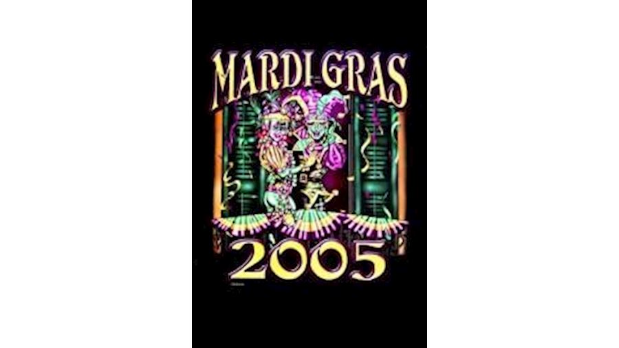 24in x 18in 2005 Balcony Mardi Gras Poster