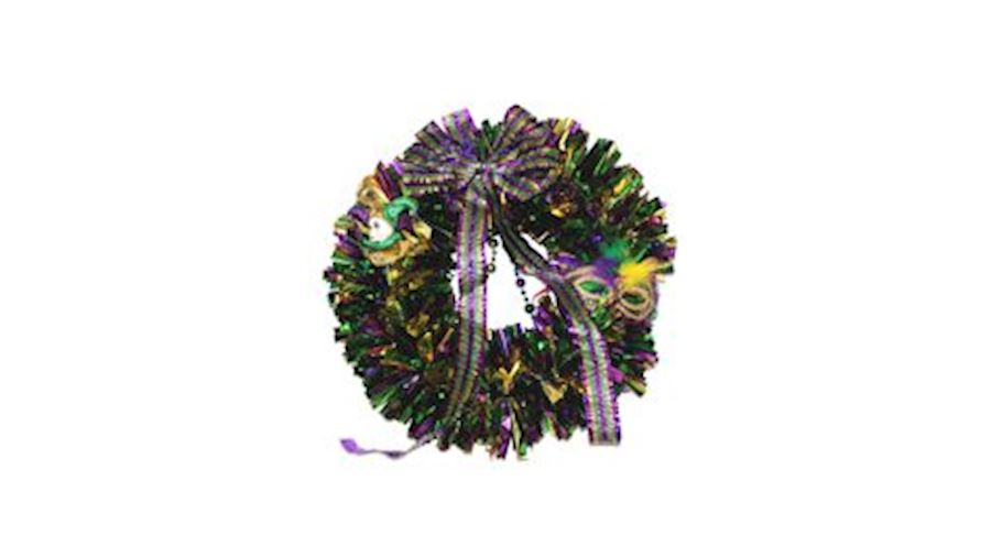 24in Mardi Gras Wreath