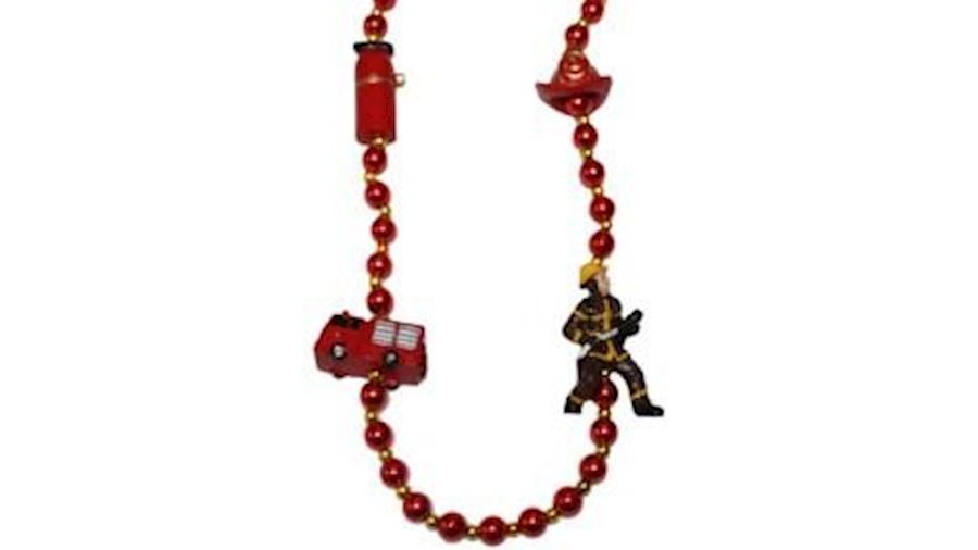 Fireman Necklace{fire truck firetruck}-MC