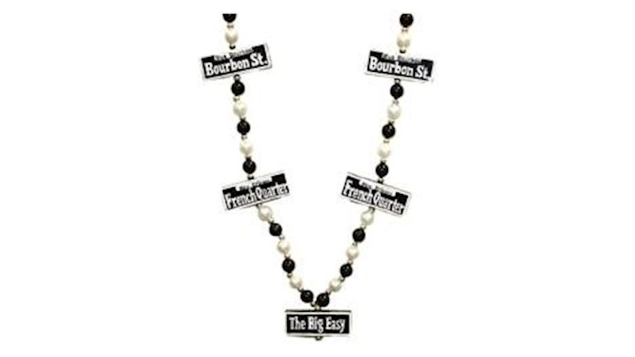 French Quarter Street Sign Necklace-EA