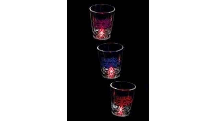 Plastic Flashing Shot Glass{lightup flashing blink