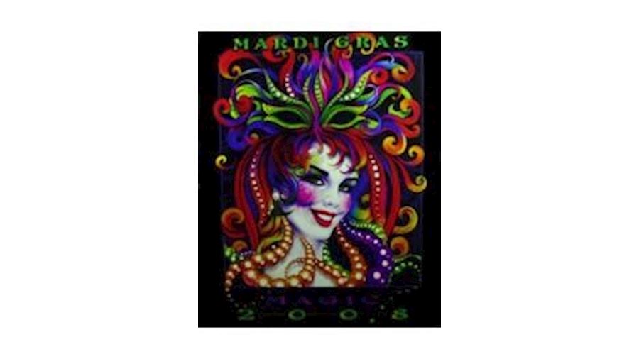 24in x 20in 2008 Mistretta Mardi Gras Poster