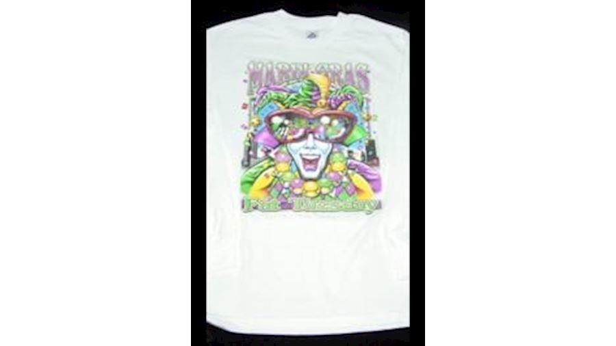 Mardi Gras Fat Tuesday White Long Sleeve T-Shirt