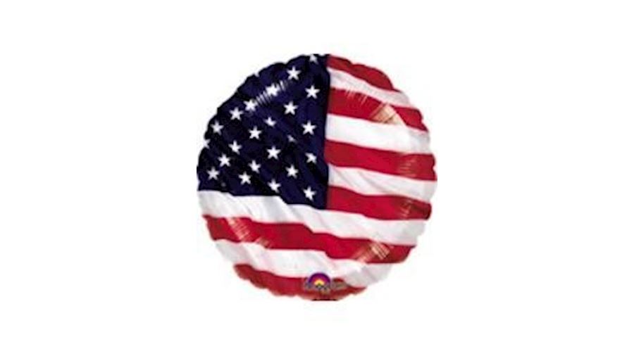 18in Flying Colors Patriotic Flag Mylar Balloons