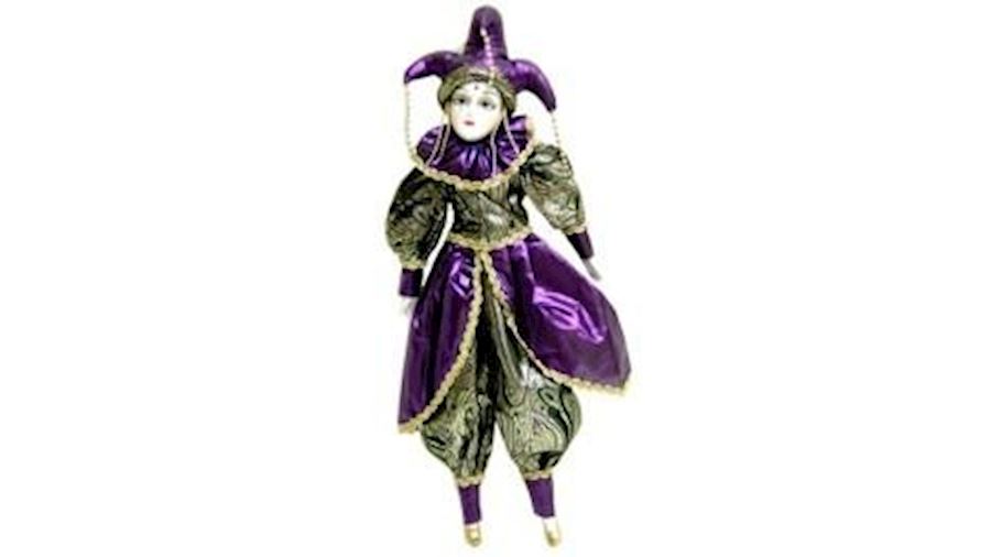 20in x 6in Grand Casino Jester Doll