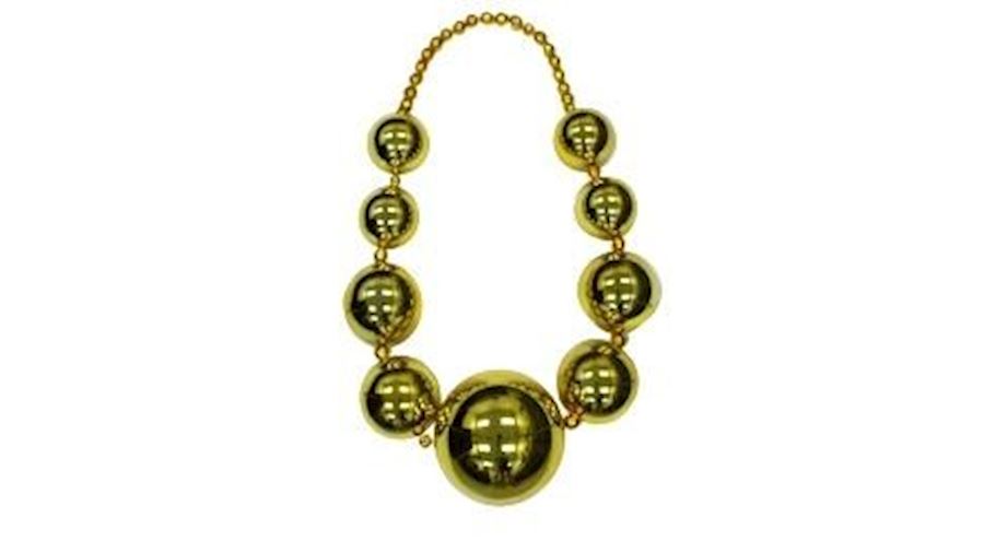 Big Balls Necklace: Metallic Gold