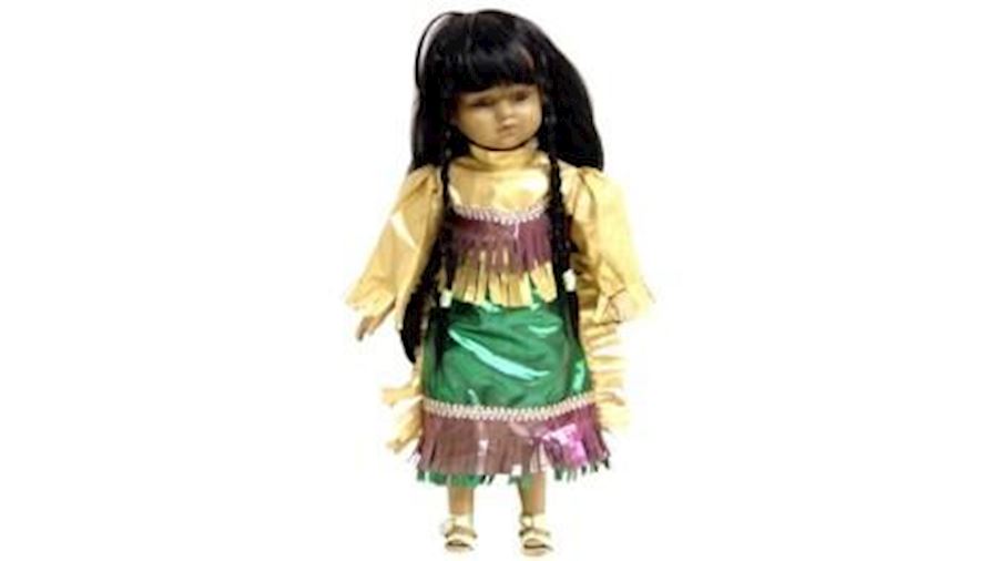 Dolls: Indian Mardi Gras Doll{native american}