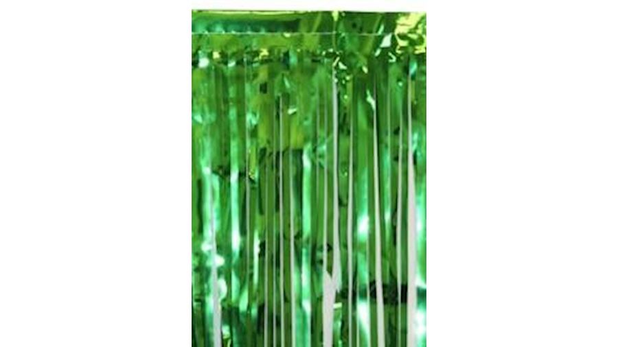 10ft x 15in Metallic Green Fringe {st patrick, sha