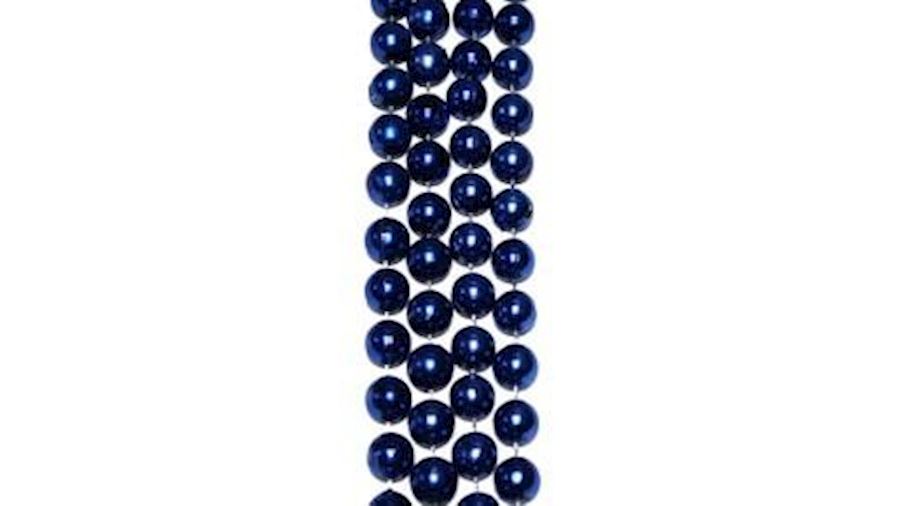 12mm 48in Metallic Blue Beads{48in, 48 inch, 48 in