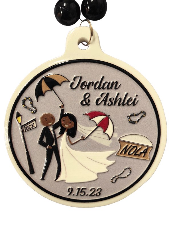 Jordan & Ashlei wedding medallion
