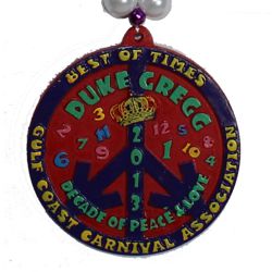 "Duke Cregg" custom medallion for GCCA 2013 event