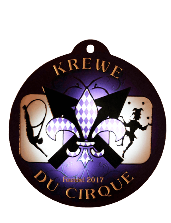 Krewe du Cirque flashing medallion