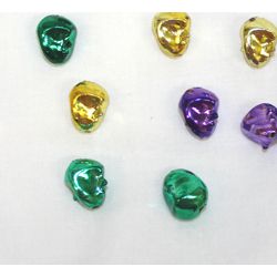 0.75in Mini 3D Mardi Gras Faces with Holes