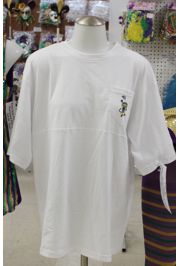 Mardi Gras Short Sleeve Carnival T-Shirt w/ Monkey Design - Size SMALL