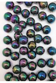 48in 22mm Black AB/ Iridescent Beads 